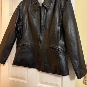 Studio Black Leather Women's Jacket